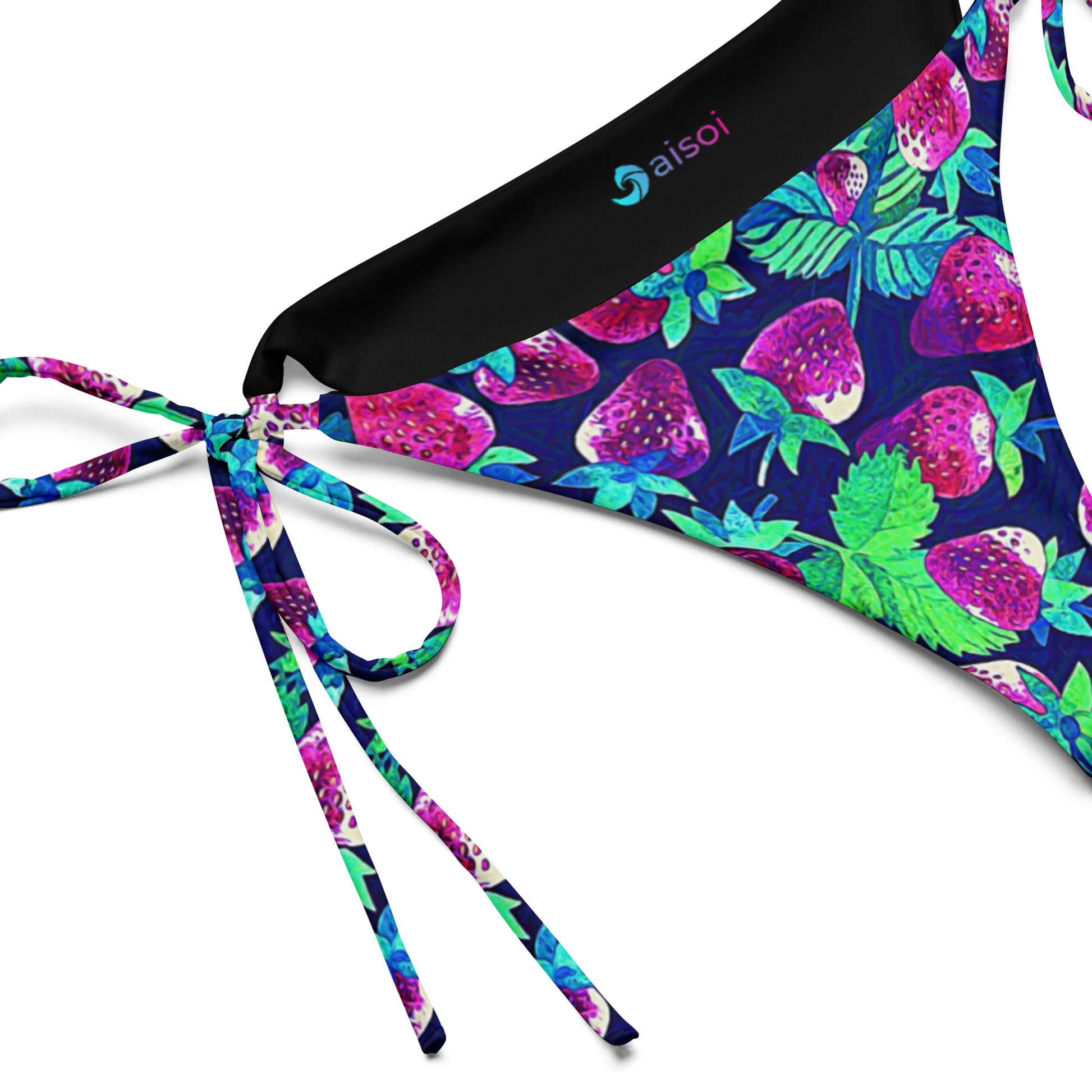 String Bikini Bottom | Strawberry Sparkle by aisoi Swimwear & Beachwear