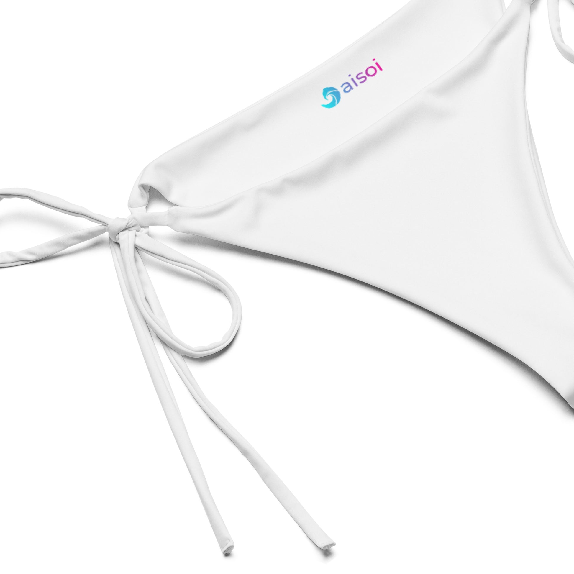 String Bikini Bottom | White Whisper by aisoi Swimwear & Beachwear