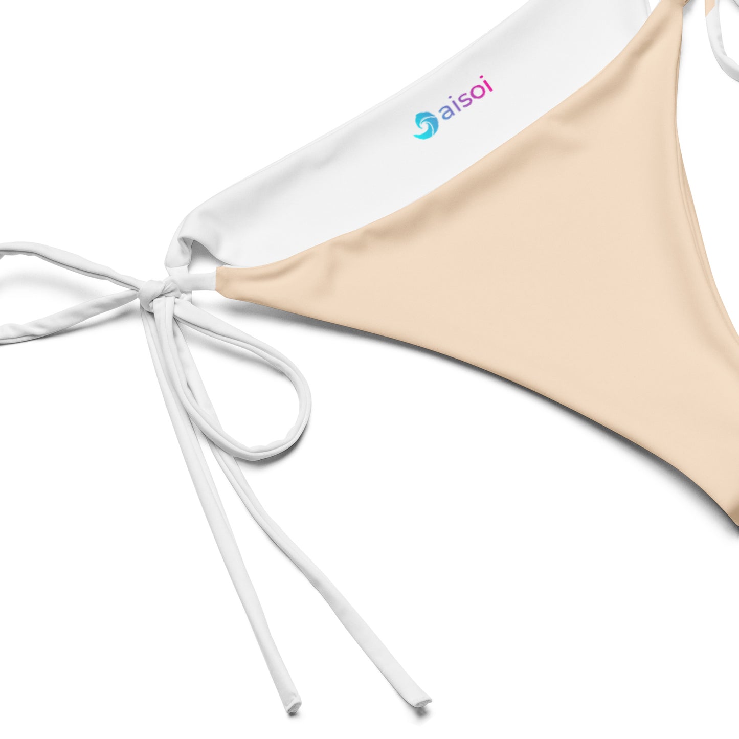 String Bikini Bottom | Pastel Peach by aisoi Swimwear & Beachwear
