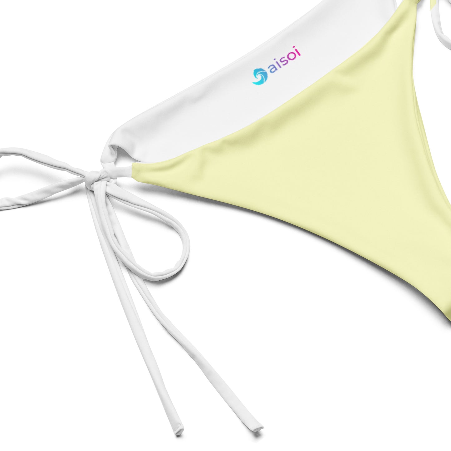 String Bikini Bottom | Pastel Lemon by aisoi Swimwear & Beachwear