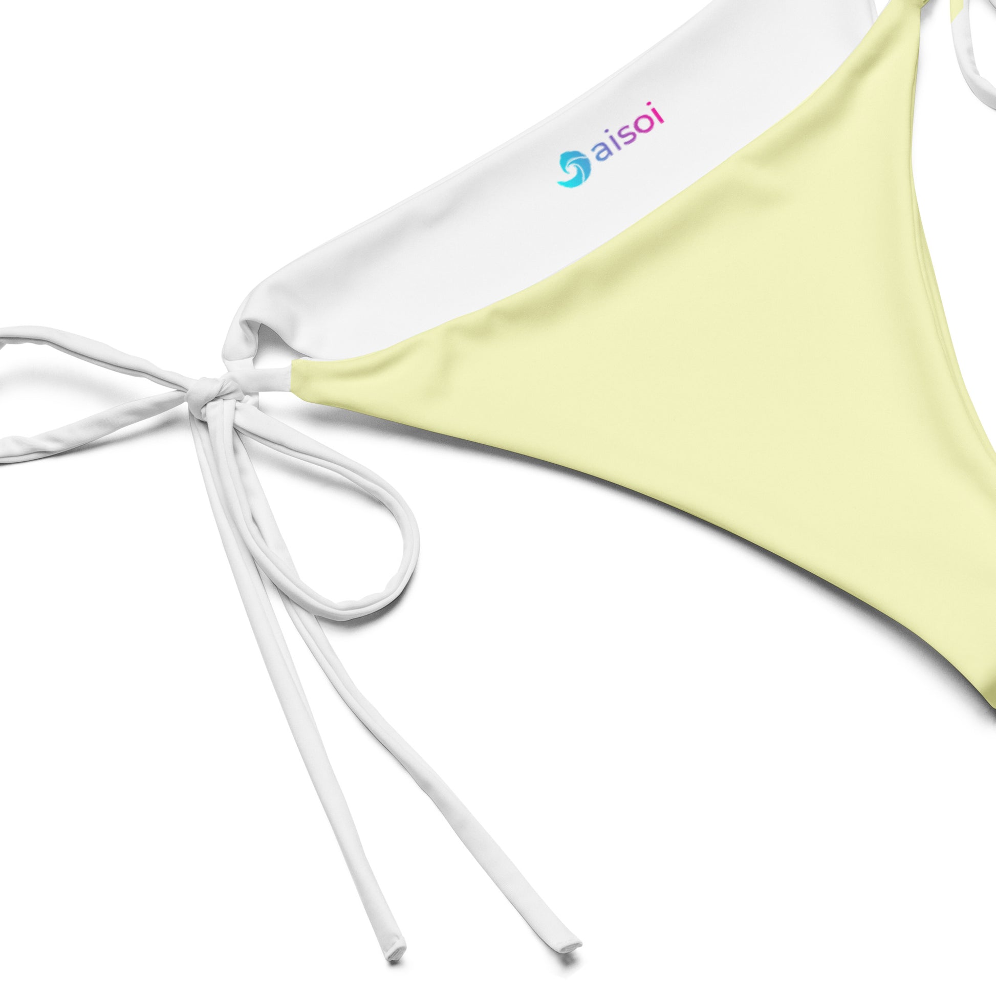 String Bikini Bottom | Pastel Lemon by aisoi Swimwear & Beachwear