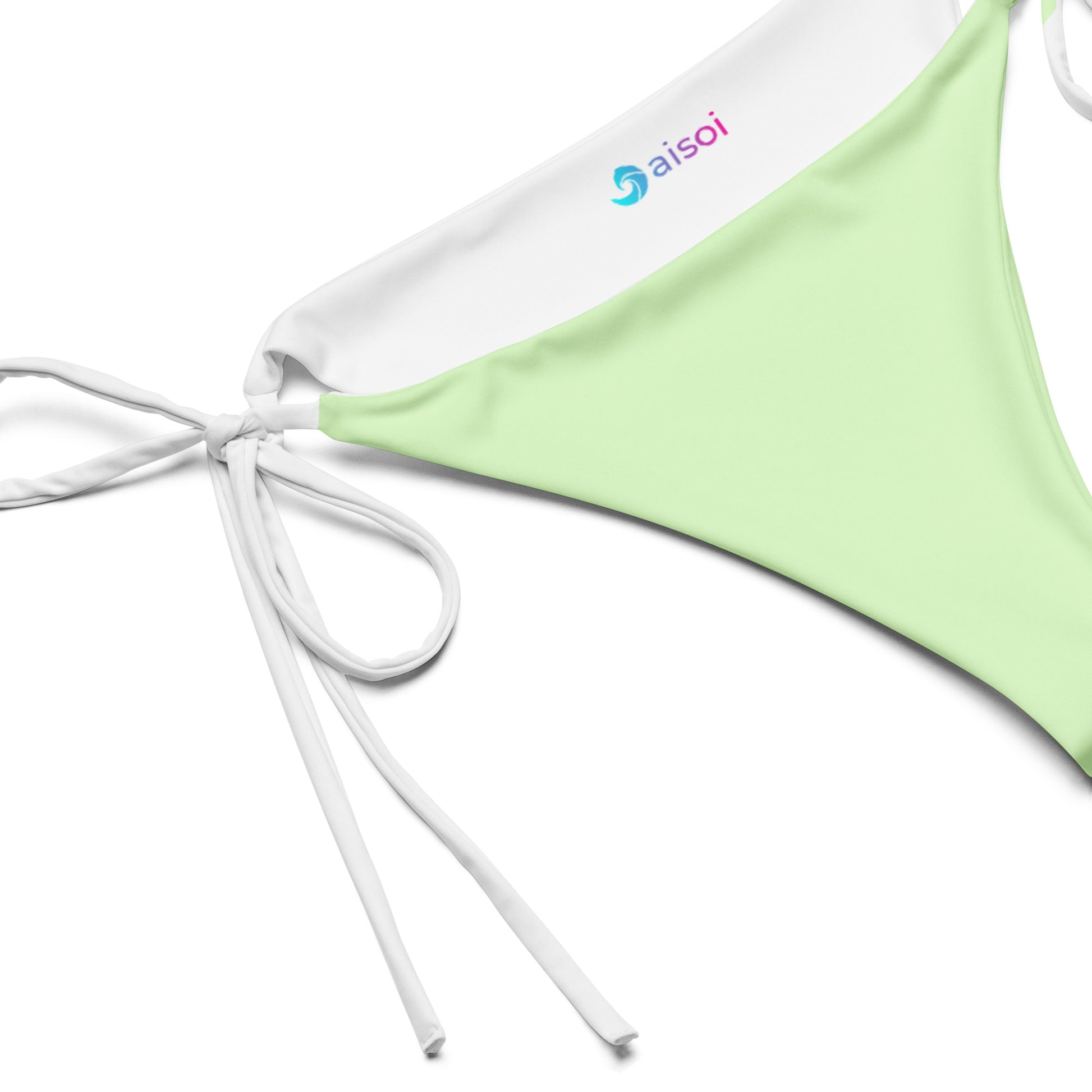 String Bikini Bottom | Pastel Lime by aisoi Swimwear & Beachwear