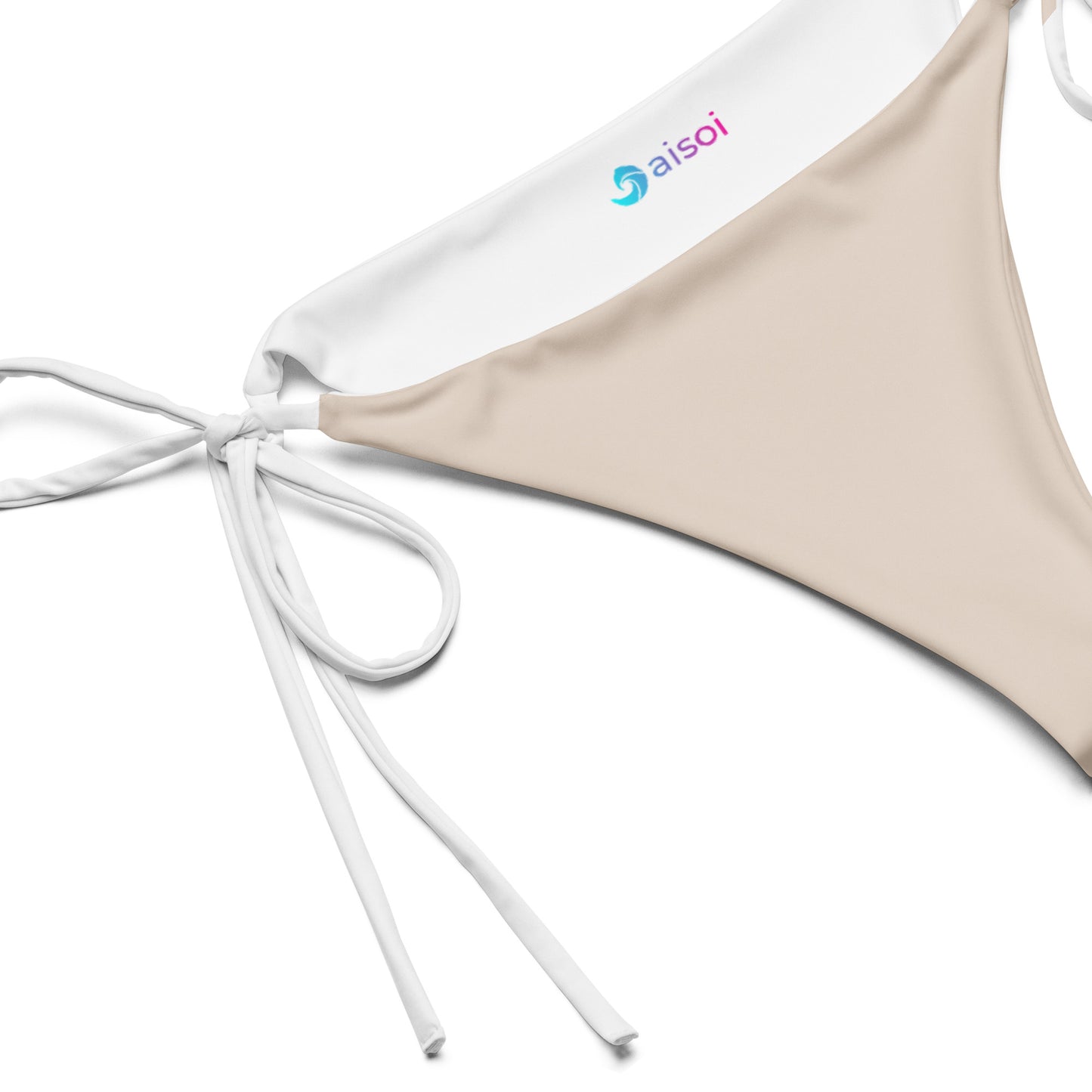 String Bikini Bottom | Pastel Sand by aisoi Swimwear & Beachwear