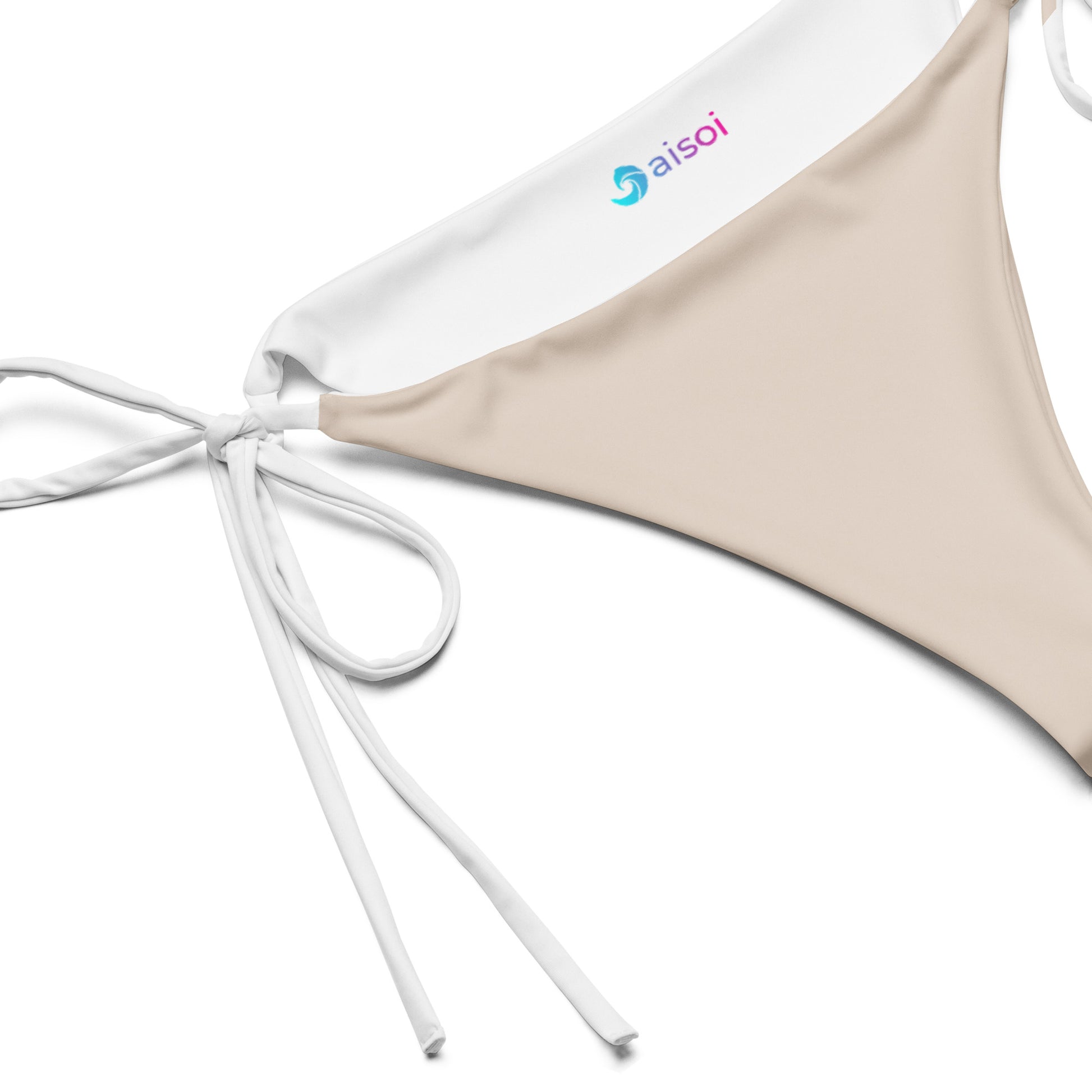 String Bikini Bottom | Pastel Sand by aisoi Swimwear & Beachwear