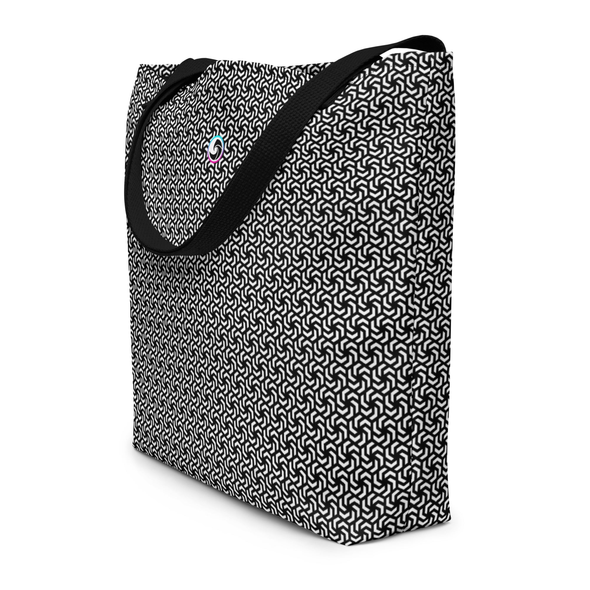 Black and white online beach tote