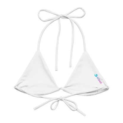 String Bikini Top | Pastel Aqua - Stripes by aisoi Swimwear & Beachwear