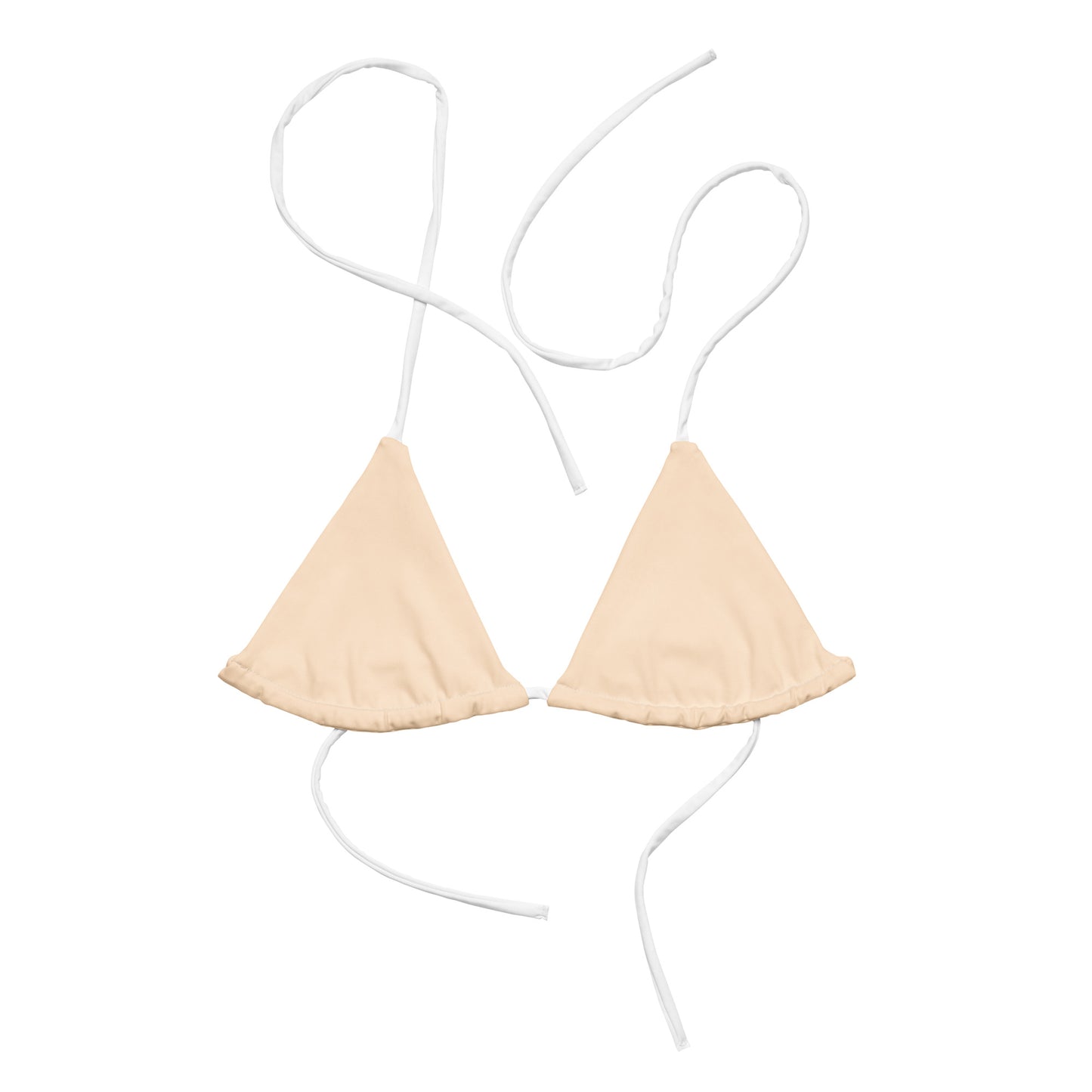 String Bikini Top | Pastel Peach by aisoi Swimwear & Beachwear 