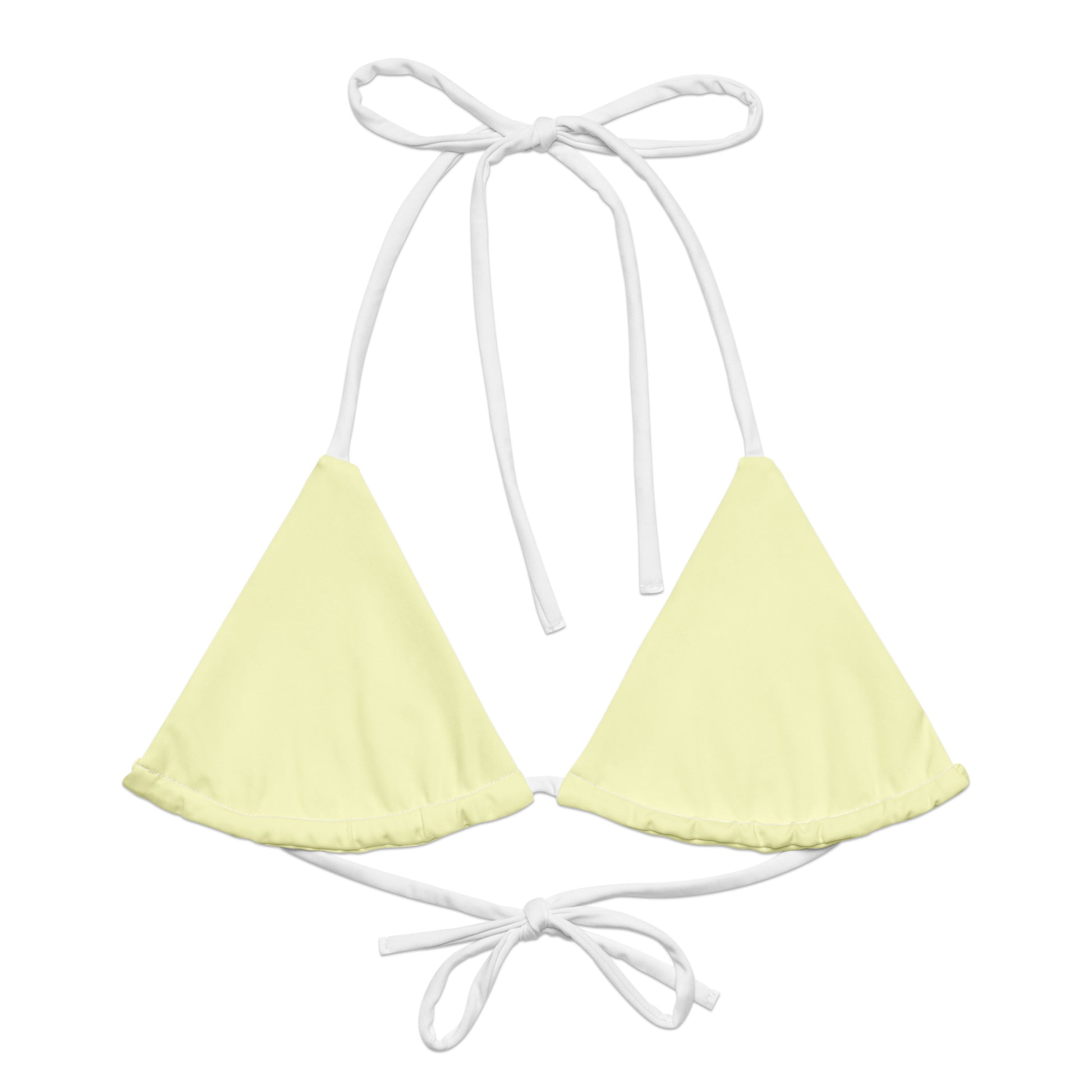 String Bikini Top | Pastel Lemon by aisoi Swimwear & Beachwear 