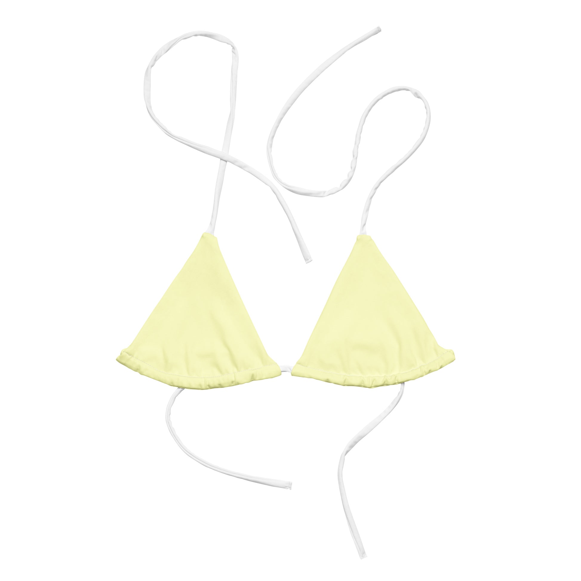 String Bikini Top | Pastel Lemon by aisoi Swimwear & Beachwear 