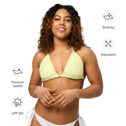 String Bikini Top | Pastel Lemon by aisoi Swimwear & Beachwear 