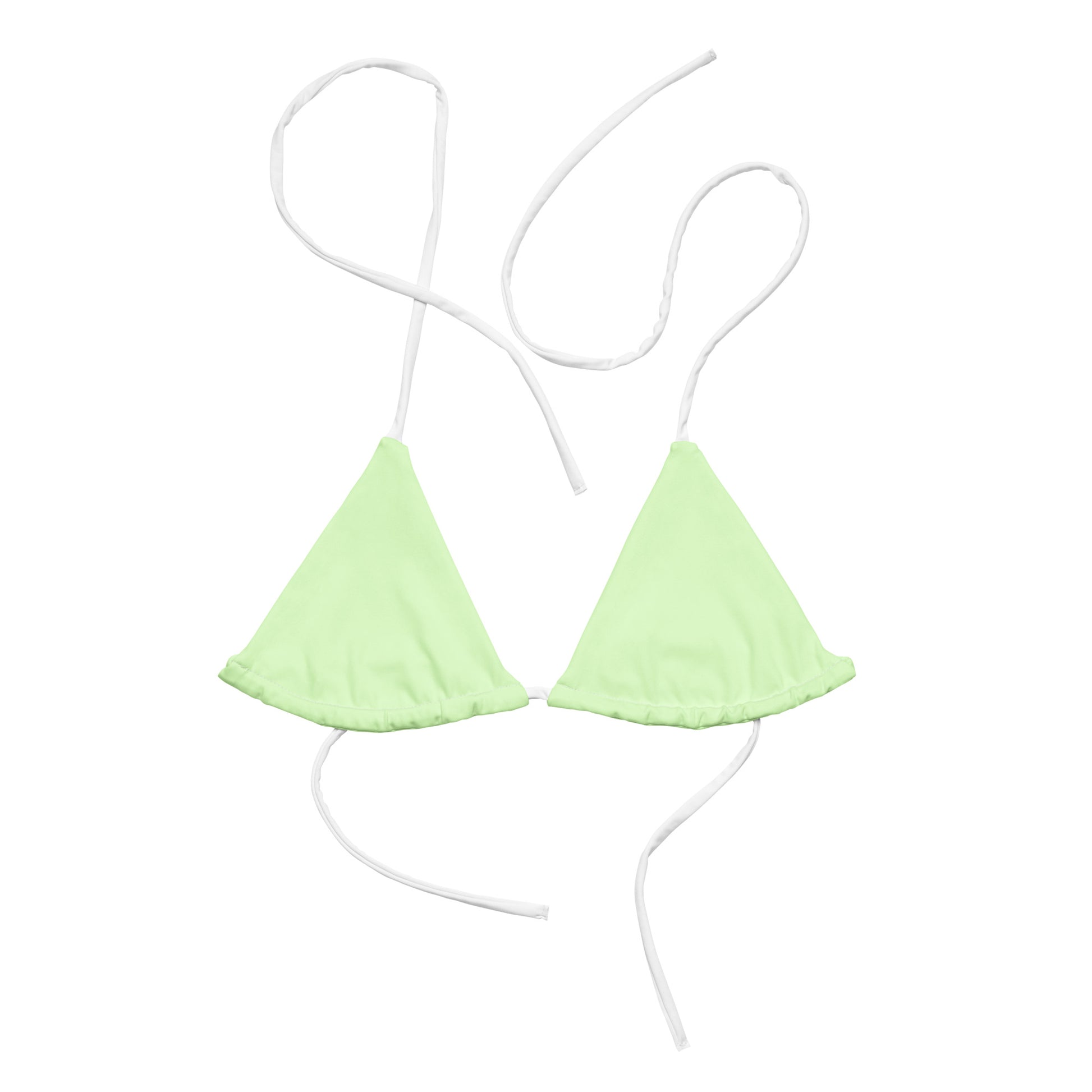 String Bikini Top | Pastel Lime by aisoi Swimwear & Beachwear 