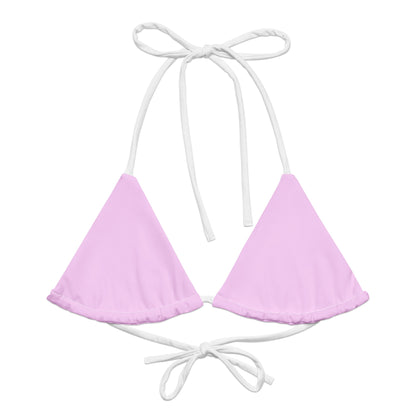 String Bikini Top | Pastel Pink by aisoi Swimwear & Beachwear 