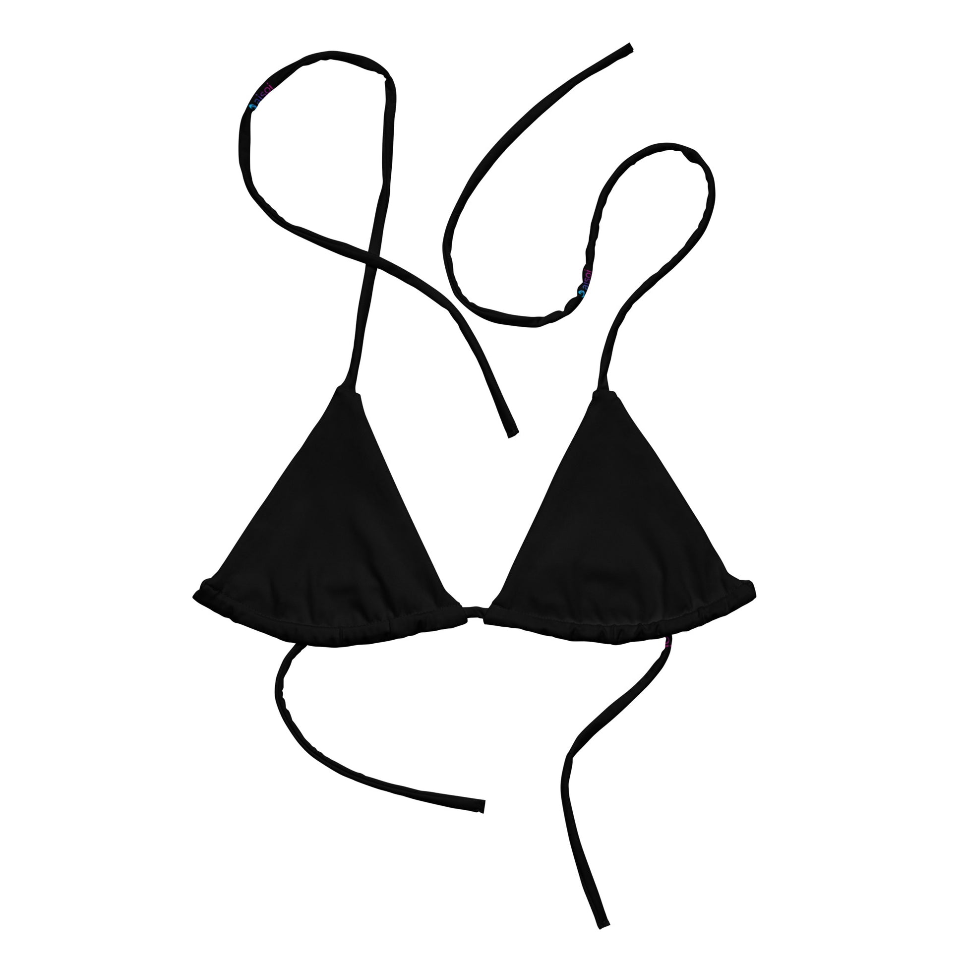 String Bikini Top | True Black by aisoi Swimwear & Beachwear 