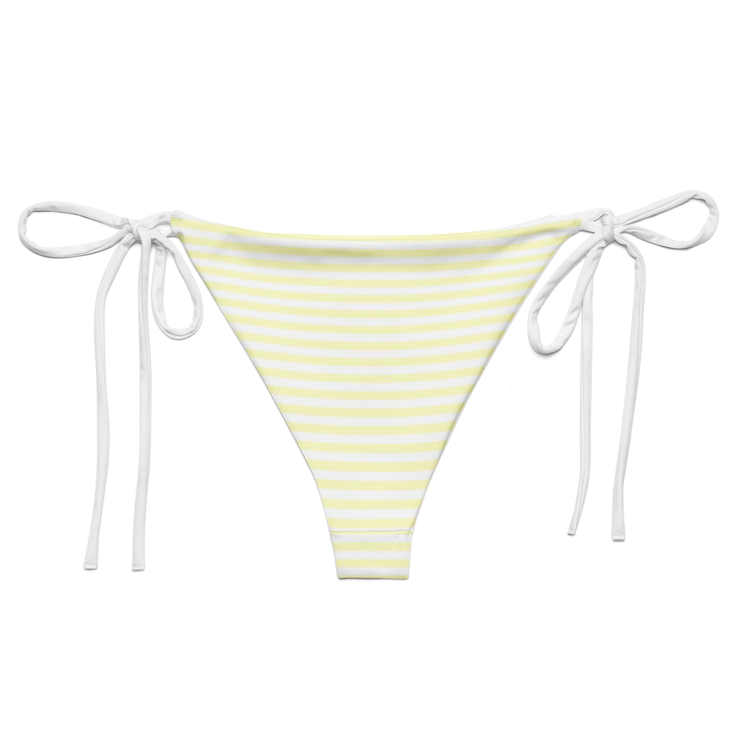 String Bikini Bottom | Pastel Lemon - Stripes by aisoi Swimwear & Beachwear