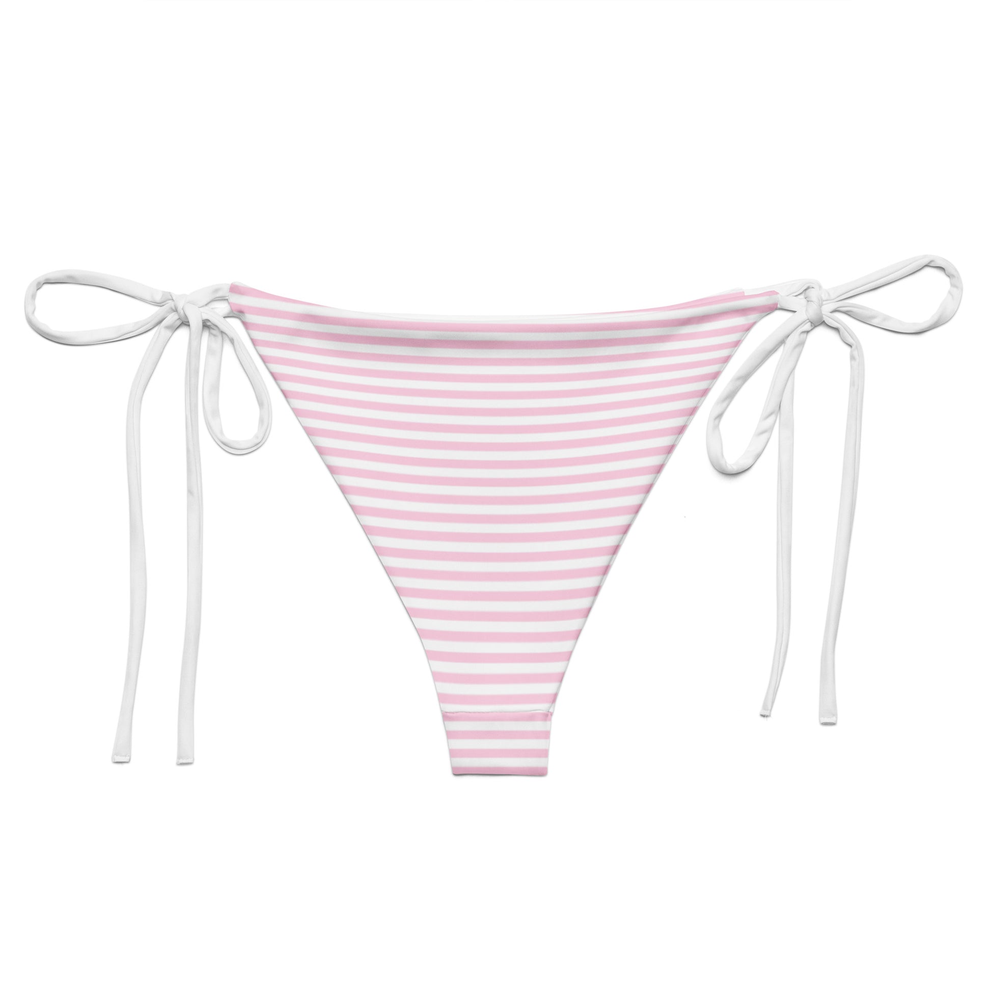 String Bikini Bottom | Pastel Blush - Stripes by aisoi Swimwear & Beachwear