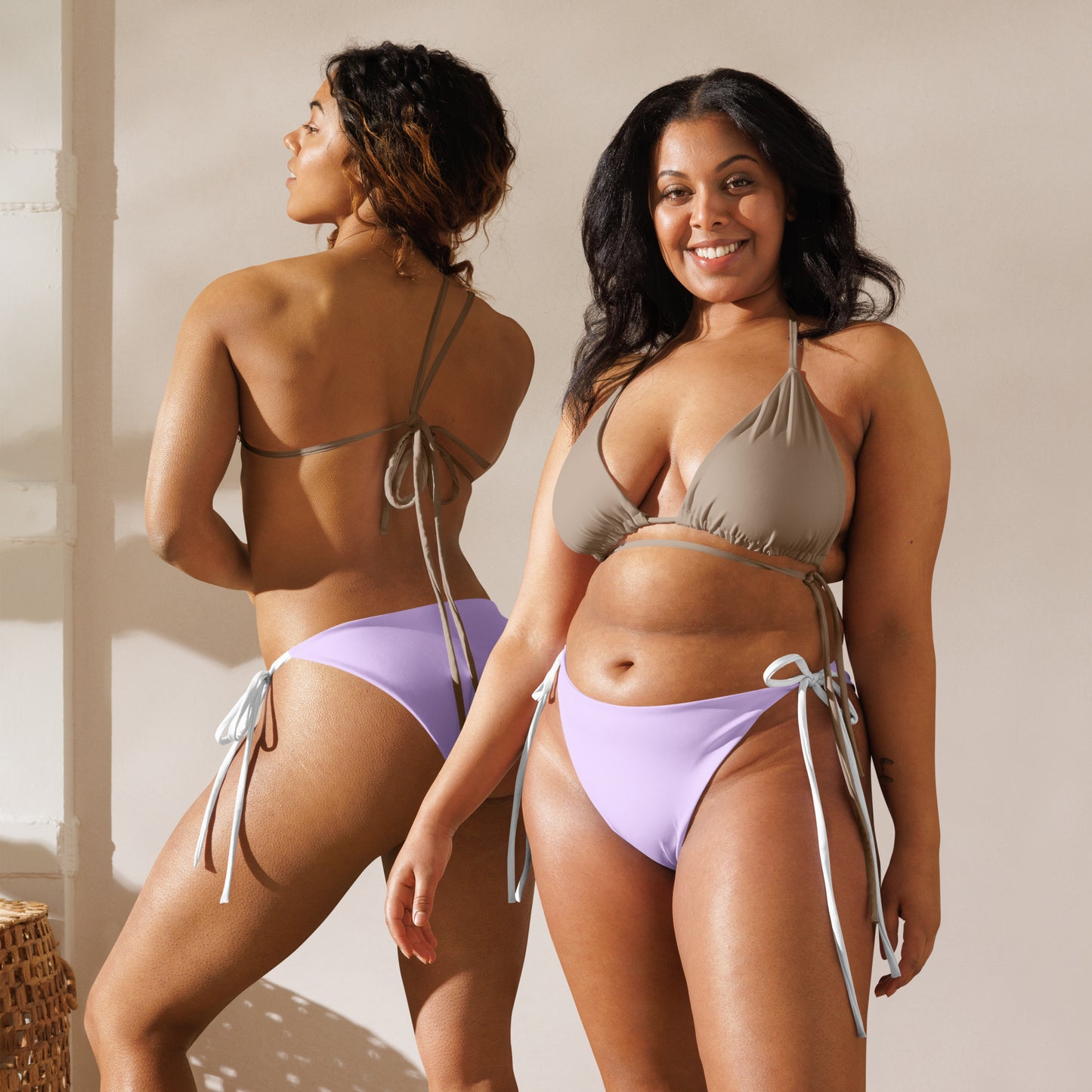 String Bikini Bottom | Pastel Lilac by aisoi Swimwear & Beachwear 