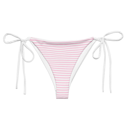 String Bikini Bottom | Pastel Blush - Stripes by aisoi Swimwear & Beachwear