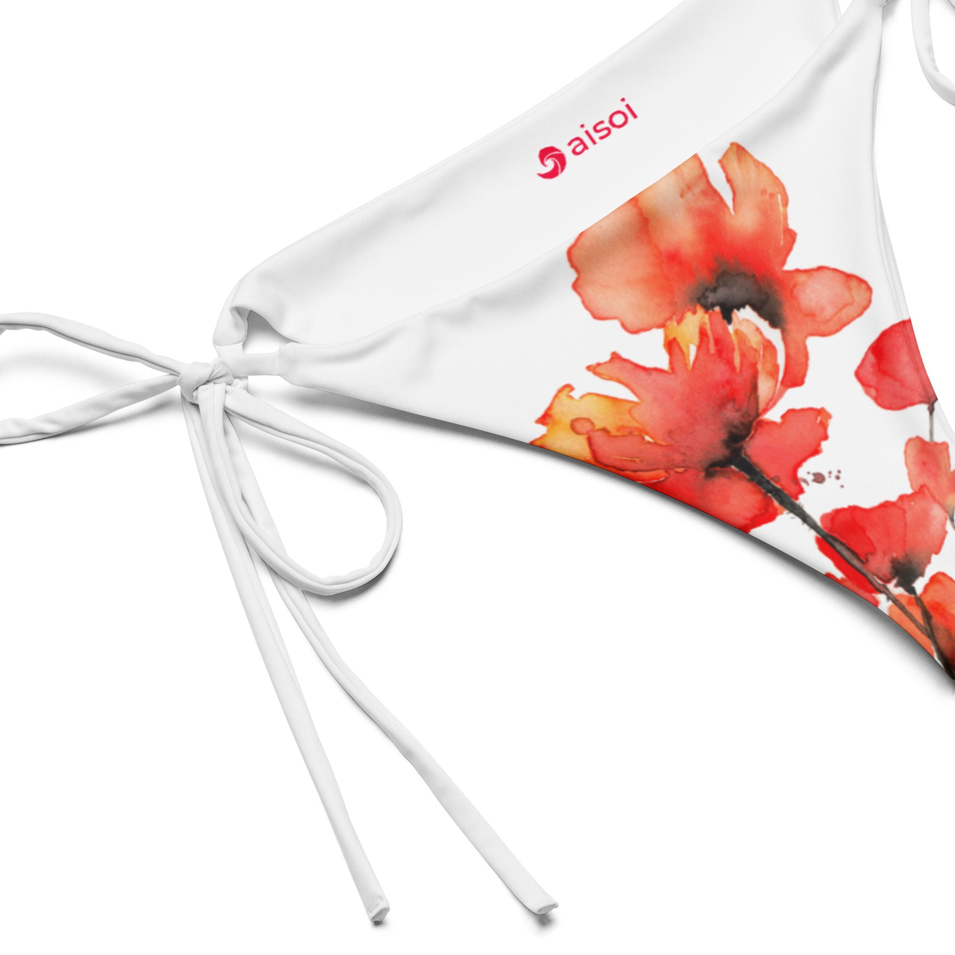 aisoi Bikini Bottom Red Poppies