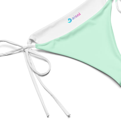String Bikini Bottom | Pastel Mint by aisoi Swimwear & Beachwear 