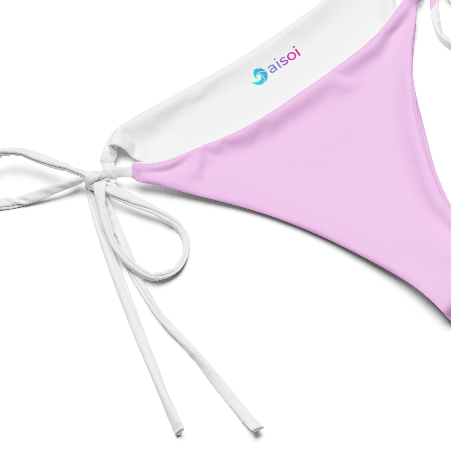 String Bikini Bottom | Pastel Pink by aisoi Swimwear & Beachwear 