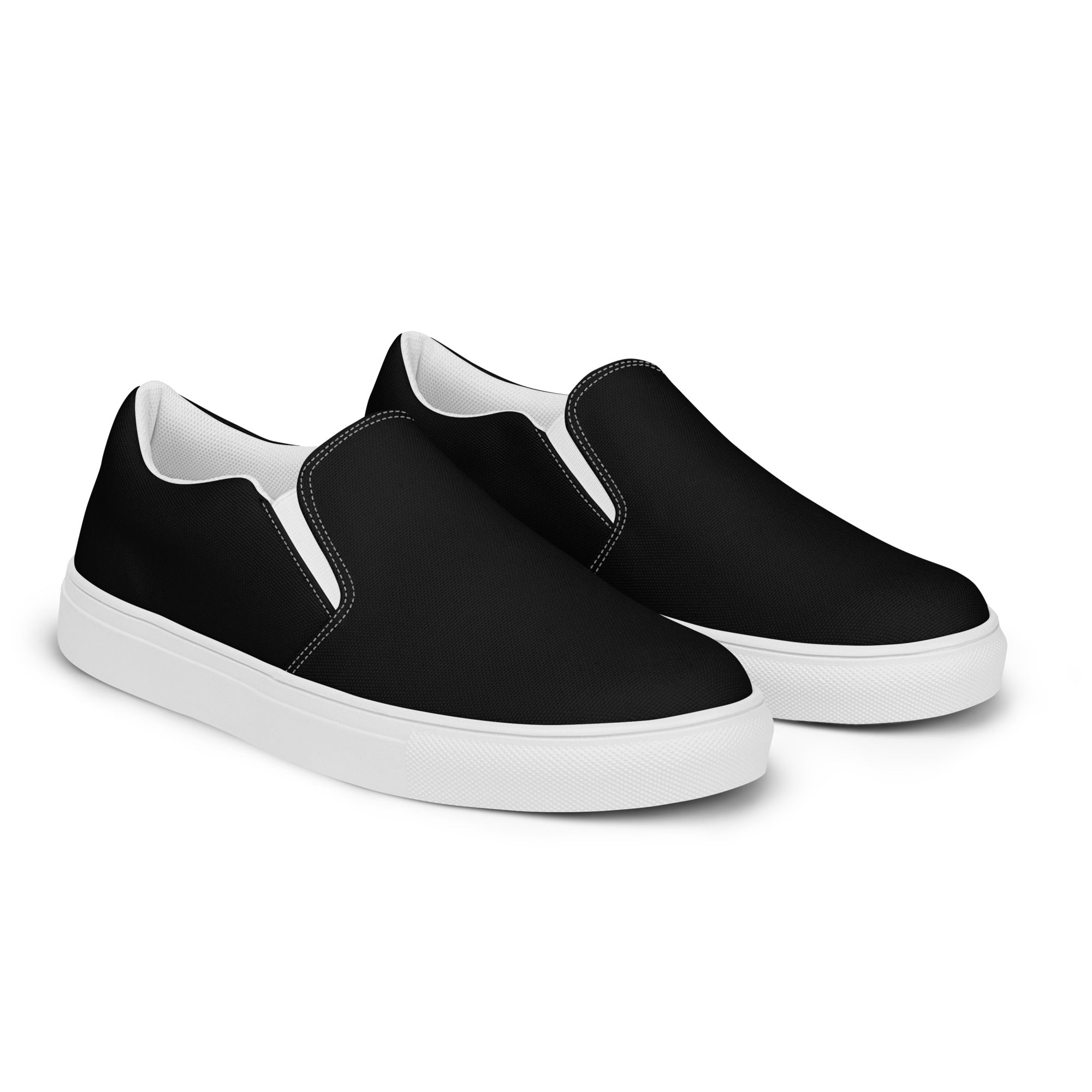 Mens black canvas slip hotsell on shoes